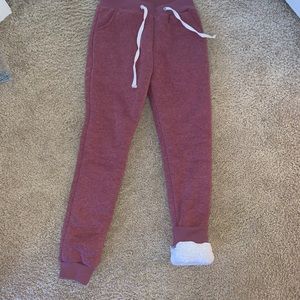 Fuzzy sweatpants!